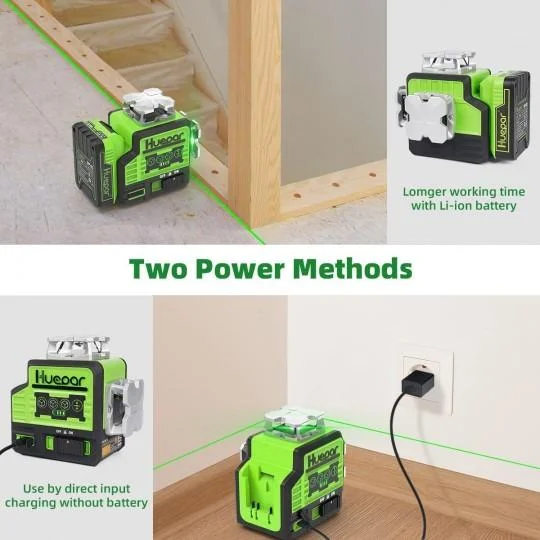 10,8V univerzalni PRO P03CG 12 linijski zeleni laserski nivelir bluetooth - Image 10