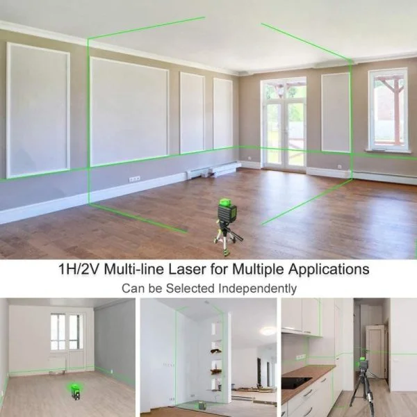 B21CG zeleni 6 linijski laserski nivelir 360 + kovček - Image 5