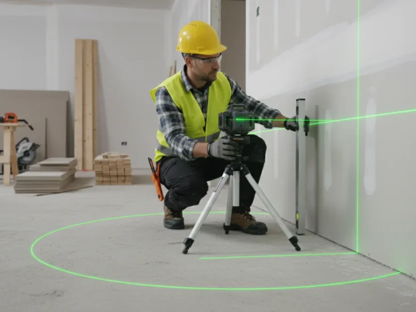 Popolna Natančnost za Vsak Projekt: Laserski Nivelir 3x360° z Zelenim Laserjem