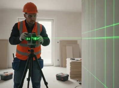Natančnost na Dosegu Roke: Odkrijte Moč 360° Laserskega Nivelirja z Zeleno Linijo