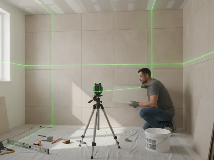 Zeleni Laserski Nivelir: Ključ do Natančnosti v Vsakem Projektu 1 Zeleni Laserski Nivelir: Ključ do Natančnosti v Vsakem Projektu
