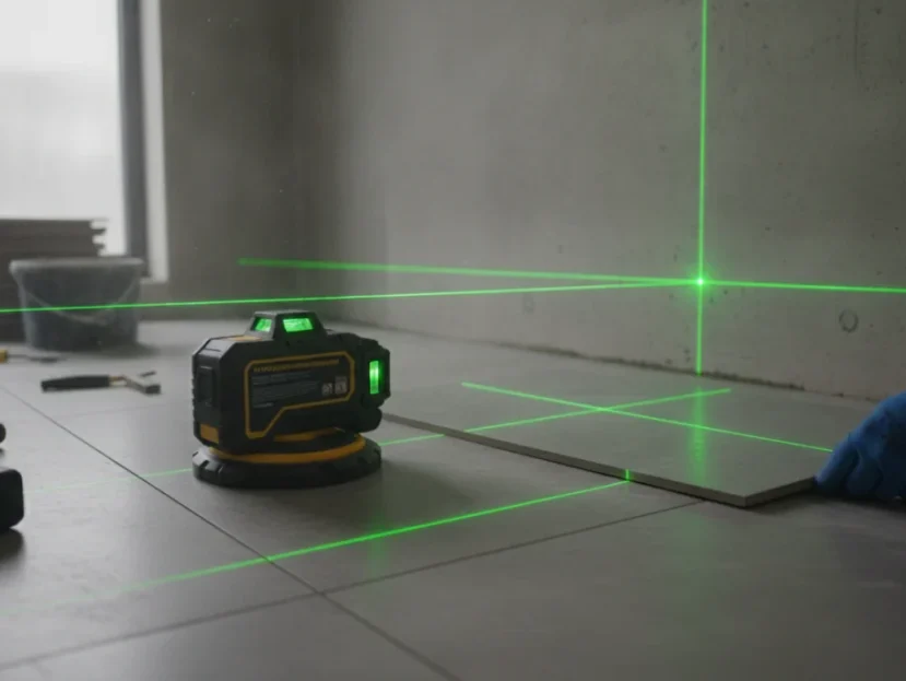 Akumulatorski laserski nivelir 5-linijski zeleni | Kupi zdaj