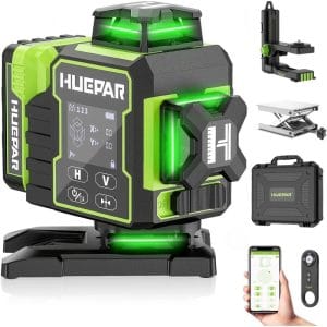Huepar.si Spletna Trgovina 2 PRO 2600mAh 16 linijski zeleni laserski nivelir s samodejnim uravnavanjem in daljinskim upravljalnikom