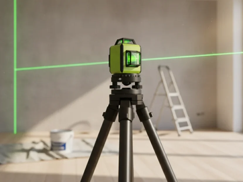 Zeleni laserski nivelir: Skrivnost do popolno ravnih linij pri vsakem projektu 1 Zeleni laserski nivelir: Skrivnost do popolno ravnih linij pri vsakem projektu